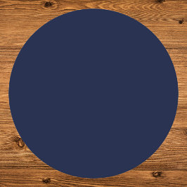 Porta-copo De Papel Redondo Cor Sólida Azul do Marinho da Meia-Noite