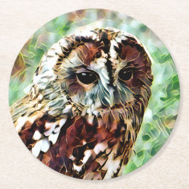 PORTA-COPO DE PAPEL REDONDO CORUJA