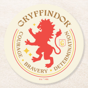 Porta-copo De Papel Redondo CRACHÁ GRYFFINDOR™ Red Lion House