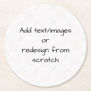 Porta-copo De Papel Redondo Crie seu próprio personalizado