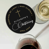 Cruz Dourada Religiosa Negra Negra Moderna Elegant