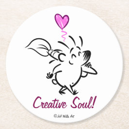 PORTA-COPO DE PAPEL REDONDO DAB: ARTISTA HEDGEHOG