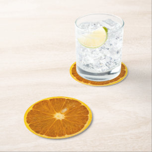 PORTA-COPO DE PAPEL REDONDO DÉBITO DE LARANJA DELICIOSO