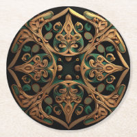 Decoração do padrão de Xadrez Ornamental de Bronze