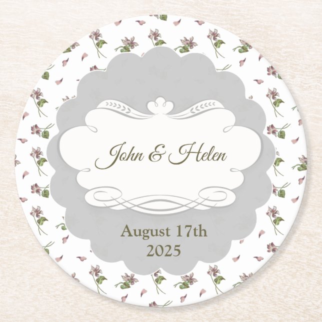 Porta-copo De Papel Redondo Design (Frente)