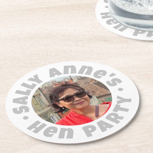 Porta-copo De Papel Redondo Despedida de Solteira Festa da Galera (Criador carregado)