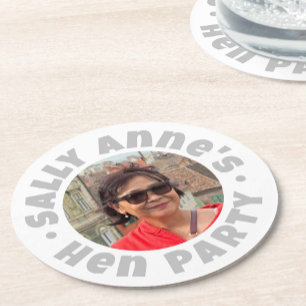 Porta-copo De Papel Redondo Despedida de Solteira Festa de Galochas