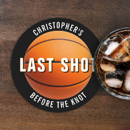 Porta-copo De Papel Redondo Despedida de Solteiro de Basquete Último Lance Ant