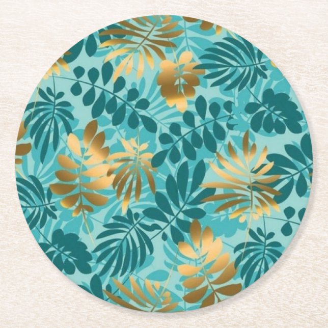 Porta-copo De Papel Redondo Dessous-de-verre en papier (Frente)