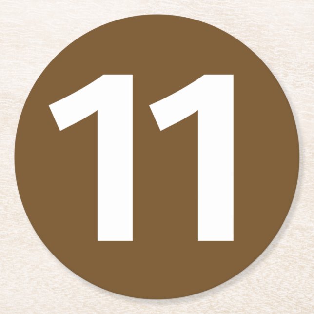 Porta-copo De Papel Redondo Dessous-de-verre Métro de Paris ligne 11 (Frente)