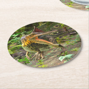 Porta-copo De Papel Redondo Dinossauro Spinosaurus