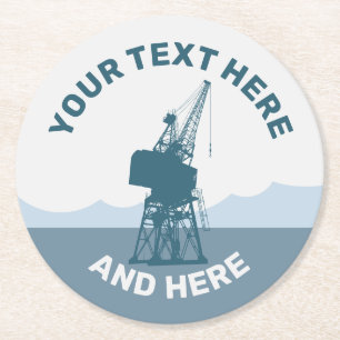 Porta-copo De Papel Redondo Dockyard Crane