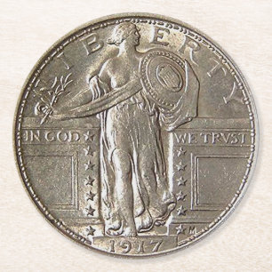 Porta-copo De Papel Redondo Dólar libertário