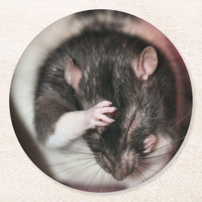 Porta-copo De Papel Redondo Dor de cabeça! (Frente)