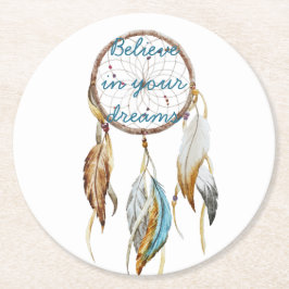 Porta-copo De Papel Redondo Dream Catcher