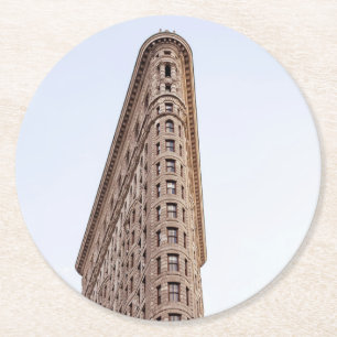 Porta-copo De Papel Redondo Edifício Flatiron Cidade de Nova York