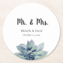 Elegante Succulent Greenery Wedding Sr. & Sra.