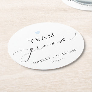 Porta-copo De Papel Redondo Ellesmere Minimalist Team Groom