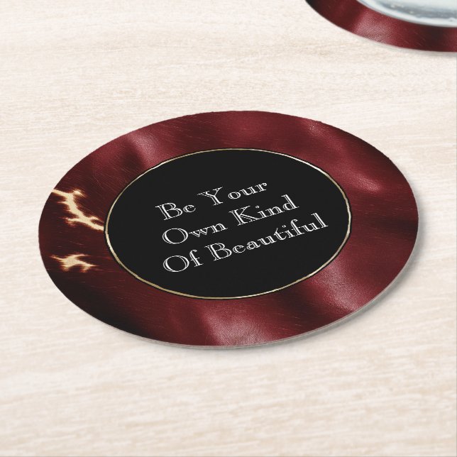 Porta-copo De Papel Redondo Escuro Vermelho do Sudoeste (Angulado)