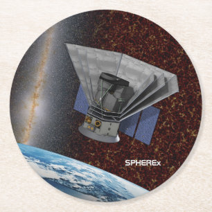 Porta-copo De Papel Redondo espaçador SPHEREx Galaxy
