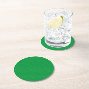 Porta-copo De Papel Redondo Espetáculo de Shamrock verde-cômico moderno