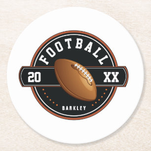 Porta-copo De Papel Redondo Estação Personalizada de Futebol