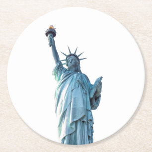 Porta-copo De Papel Redondo Estátua da Liberdade Nova York