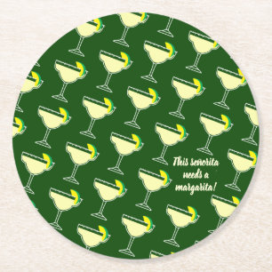 Porta-copo De Papel Redondo Este señorita precisa um margarita