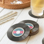 Porta-copo De Papel Redondo Estilo de Registro de 50<br><div class="desc">Anos 50 Rockabilly Grave Porta copos de Papel - Ei, todos vocês, legal gatos! É definitivamente hora de festejar o estilo do 50. Lembrem-se do cabelo, da moda e da música rock n’ roll, que mantém esta década de na moda nos corações e mentes dos jovens e dos jovens no...</div>