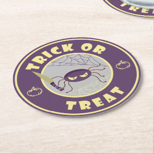 Porta-copo De Papel Redondo Estilo Starbucks para a aranha do halloween