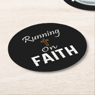 Porta-copo De Papel Redondo Executando em Faith Runner
