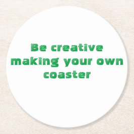 Porta-copo De Papel Redondo faça o seu