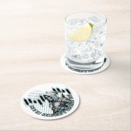 Porta-copo De Papel Redondo Fantasy Trade design | Motivação | Maior inimigo