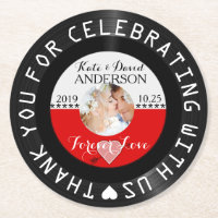 Favor de Casamento do Registro de Vinil Retro Pers