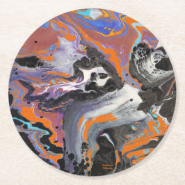 Porta-copo De Papel Redondo Feliz Dia das Bruxas