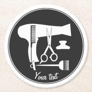 Porta-copo De Papel Redondo Ferramentas dos penteados