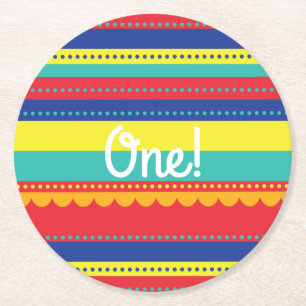 Porta-copo De Papel Redondo Festa de aniversário Colorida do Balão de Ar Quent