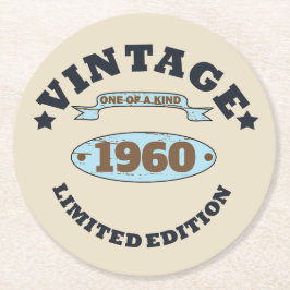 Porta-copo De Papel Redondo Festa de aniversário de vinheta personalizada