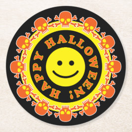 Porta-copo De Papel Redondo Festa de Halloween