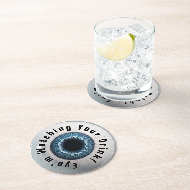 Porta-copo De Papel Redondo 👁️ Festa de Halloween Assombrada! (Insitu)