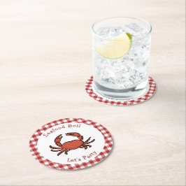 Porta-copo De Papel Redondo Festa de marisco