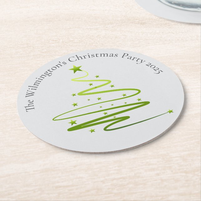 Porta-copo De Papel Redondo Festa de Natal Razzle Dazzle (Angulado)