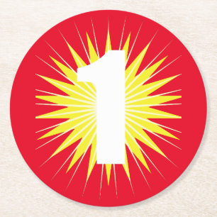 Porta-copo De Papel Redondo Festa de primeiros aniversarios Maravilhosa