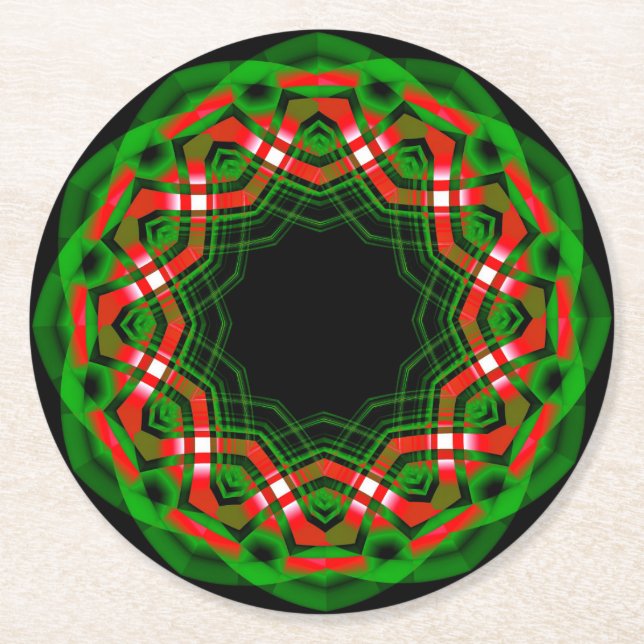 Porta-copo De Papel Redondo Festival Celtic Yule (Frente)