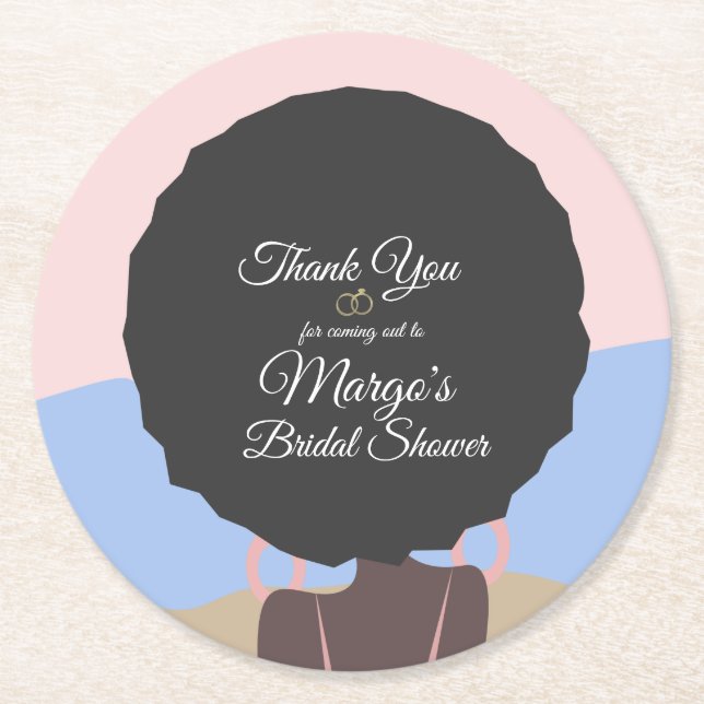 Porta-copo De Papel Redondo Fim de semana de solteira, chá de noiva na praia   (Frente)