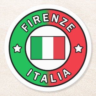 Porta-copo De Papel Redondo Firenze Italia
