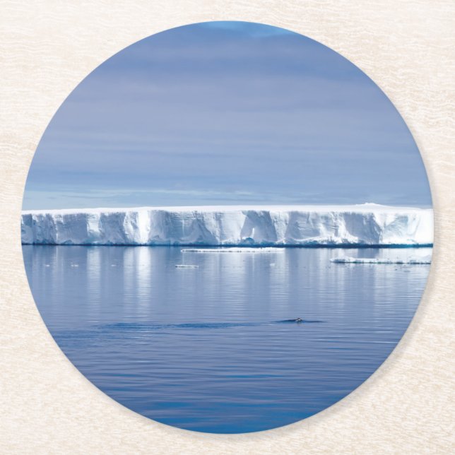 Porta-copo De Papel Redondo Floating iceberg (Frente)