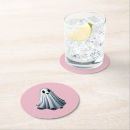 Porta-copo De Papel Redondo Ghost de Folha