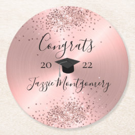 Porta-copo De Papel Redondo Gliteria de Sheen Polida Girly