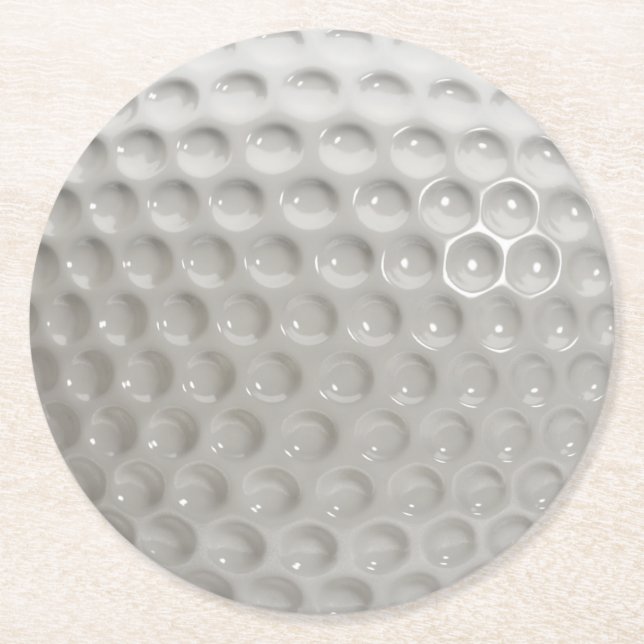 Porta-copo De Papel Redondo Golf Ball Sport (Frente)